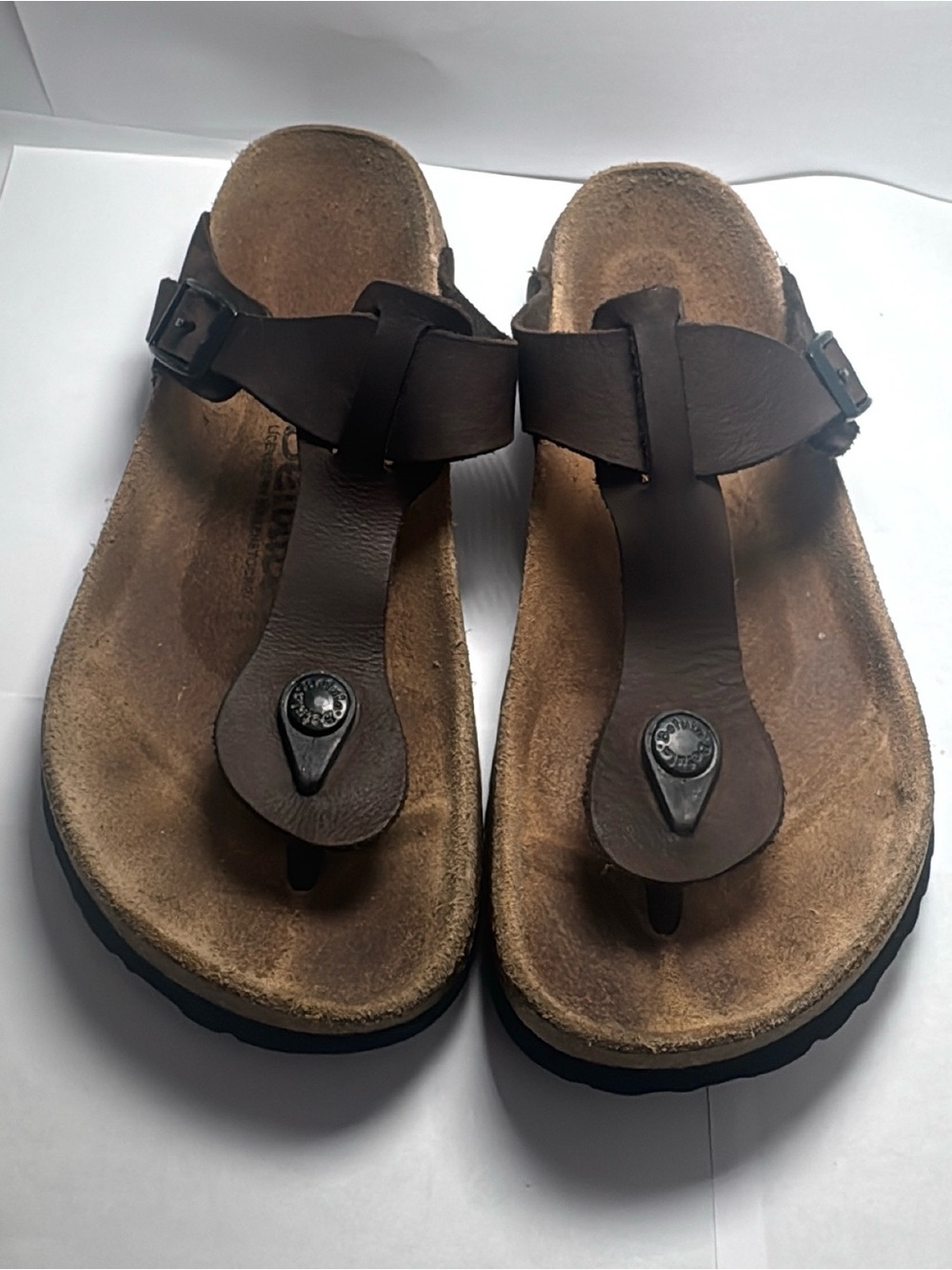 Sz 6 BETULA GIZEH By BIRKENSTOCK BROWN SANDALS